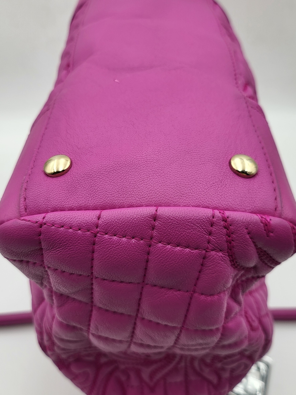 Versace Vanitas Demetra Barocco Quilted Lambskin Leather Tote, Auth. w/COA. - Picture 7 of 16